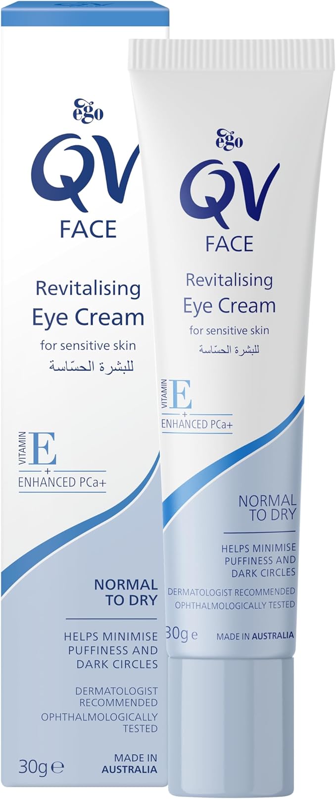 QV Face Revitalising Eye Cream 30g - Anti-Aging Eye Cream for Dark Circles and Puffiness, Hydrating and Rejuvenating QV Face Revitalising Eye Cream 30g - Anti-Aging Eye Cream for Dark Circles and Puffiness, Hydrating and Rejuvenating