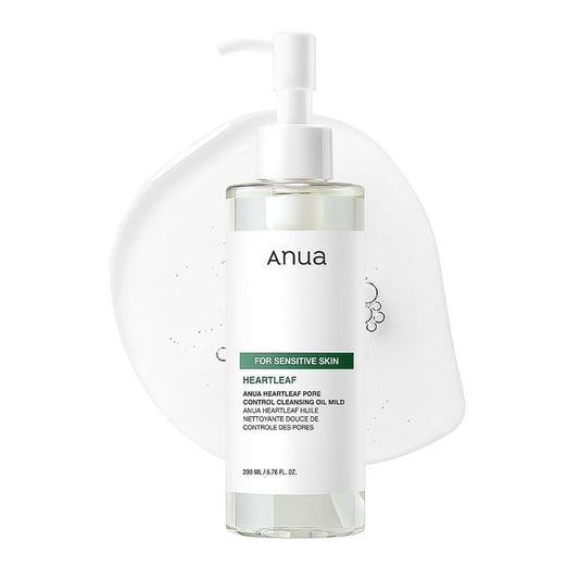 Anua Heartleaf Pore Control Cleansing Oil Face Cleanser, Blackhead & Makeup Remover - ANUA