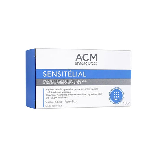 Acm SENSITÉLIAL Dermatological Surgras Bar Face and Body Dry Skin, 100g