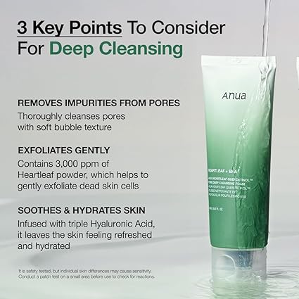 ANUA Heartleaf Quercetinol Pore Deep Cleansing Foam - ANUA