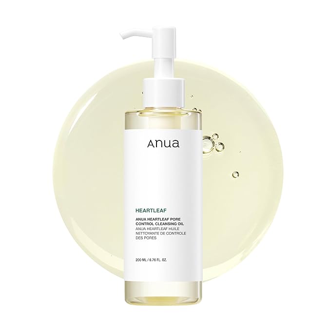 Anua Heartleaf Pore Control Cleansing Oil, Oil Cleanser for Face, Makeup Blackhead Remover, Korean Skin Care 6.76 fl oz - ANUA