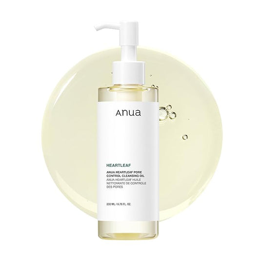 Anua Heartleaf Pore Control Cleansing Oil, Oil Cleanser for Face, Makeup Blackhead Remover, Korean Skin Care 6.76 fl oz - ANUA