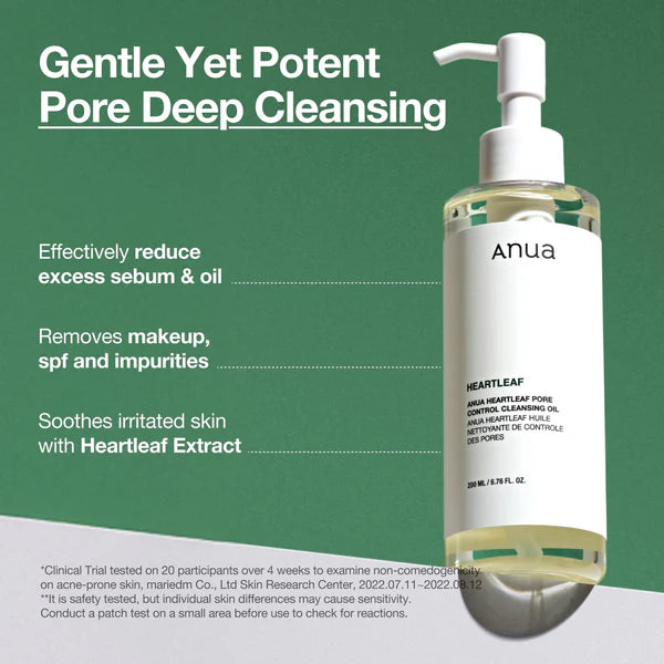 Heartleaf Pore Control Cleansing Oil - ANUA