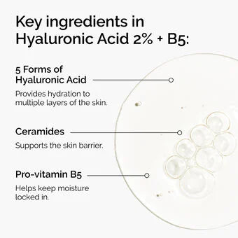 Hyaluronic Acid 2% + B5 (with Ceramides) - The Ordinary